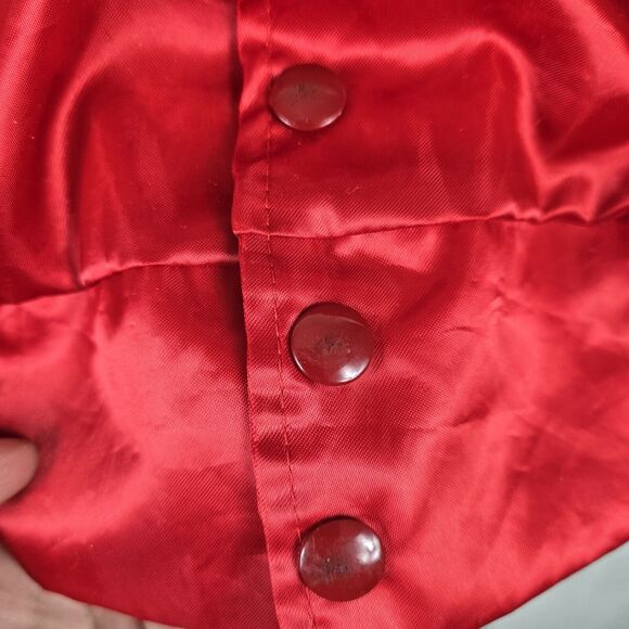 Vintage Don BY Jac Varsity Bomber Jacket size M USA Made 100% Nylon Satin 90s - Picture 4 of 9